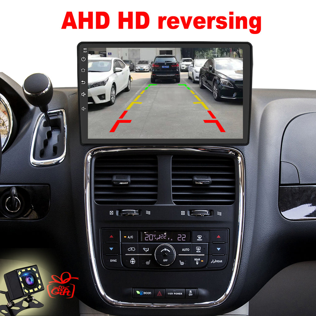 Dodge Grand Caravan Radio upgrade 2011-2020 CarPlay Stereo Screen - Topdisplay 2011 2012 2013 2014 2015 2016 2017 2018 2019 2020 Replacement Headunit Apple Android Auto Accessories Pantalla Estéreo