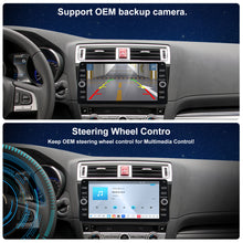 Load image into Gallery viewer, For Subaru Legacy 2015-2019 Radio upgrade,10.2-inch QLED  8-Core CPU,touch screen Stereo,Wireless CarPlay & Android Auto,keep OEM Controls