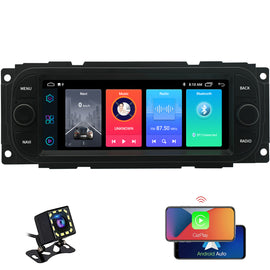 Dodge Caravan Radio upgrade 2002-2007 CarPlay Stereo Screen-Topdisplay 2002 2003 2004 2005 2006 2007 Replacement Headunit Apple Android Auto Accessories Pantalla Estéreo