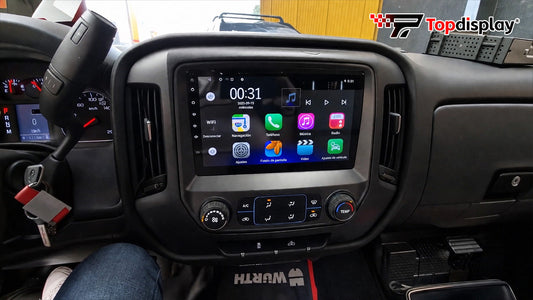 Topdisplay Chevrolet Silverado 2014-2018 Radio Upgrade Installation Guide,Wireless CarPlay & Android Auto | Retains OEM Controls