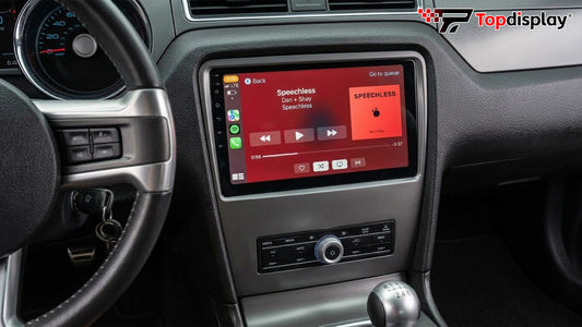 Topdisplay Ford Mustang 2010–2014 Radio upgrade,Wireless CarPlay & Android Auto, Keeps OEM Controls