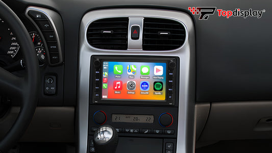Topdisplay Chevrolet Chevy Corvette 2005-2013 Radio upgrade - Install Guide， The whole job is mostly unclipping trim and matching plugs - no cutting