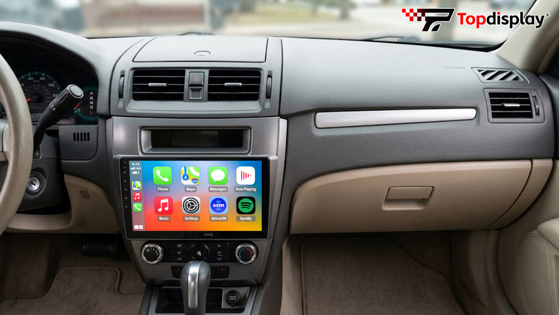 Topdisplay  Ford Fusion 2009–2012 Radio upgrade,a properly fast Android unit: quick boots, smooth maps, no lag when you jump between apps.
