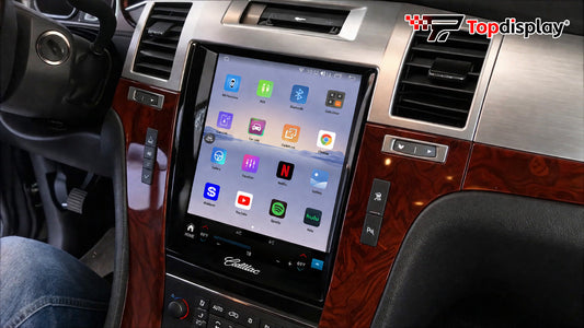 Cadillac Escalade 2007-2014 10.4-Inch Radio Upgrade Installation Guide,Plug & Play Wiring Harness (No wire cutting), wireless Apple CarPlay and Android Auto