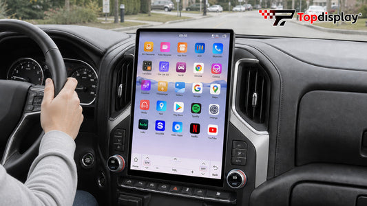 Topdisplay 15.6-inch QLED Touch Screen Stereo Installation Guide for Chevrolet Silverado (2019-2023)