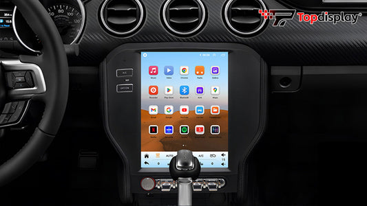 Ford Mustang (2015-2023) Topdisplay 9.7" QLED Touch Screen Stereo Installation Guide，Wireless CarPlay & Android Auto,keep OEM Controls