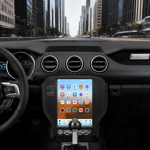 For Ford Mustang 2015-2023 Radio upgrade,9.7-inch QLED 8-Core CPU,touch screen Stereo,Wireless CarPlay & Android Auto,keep OEM Controls