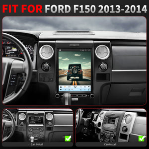 For Ford F150 2013-2014 Radio upgrade,12.1-inch QLED 8-Core CPU,touch screen Stereo,Wireless CarPlay & Android Auto,keep OEM Controls