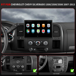 Chevy Silverado Radio upgrade 2007-2013 CarPlay Stereo Screen-Topdisplay 2007 2008 2009 2010 2011 2012 2013 Chevrolet Replacement