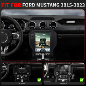 For Ford Mustang 2015-2023 Radio upgrade,9.7-inch QLED 8-Core CPU,touch screen Stereo,Wireless CarPlay & Android Auto,keep OEM Controls