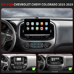 For Chevrolet Chevy Colorado 2015-2019 Radio upgrade,10.1-inch QLED 8-Core CPU,touch screen Stereo,Wireless CarPlay & Android Auto,keep OEM Controls