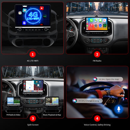 Chevy Colorado Radio upgrade 2015-2019 CarPlay Stereo Screen - Topdisplay 2015 2016 2017 2018 2019 Chevrolet Replacement 