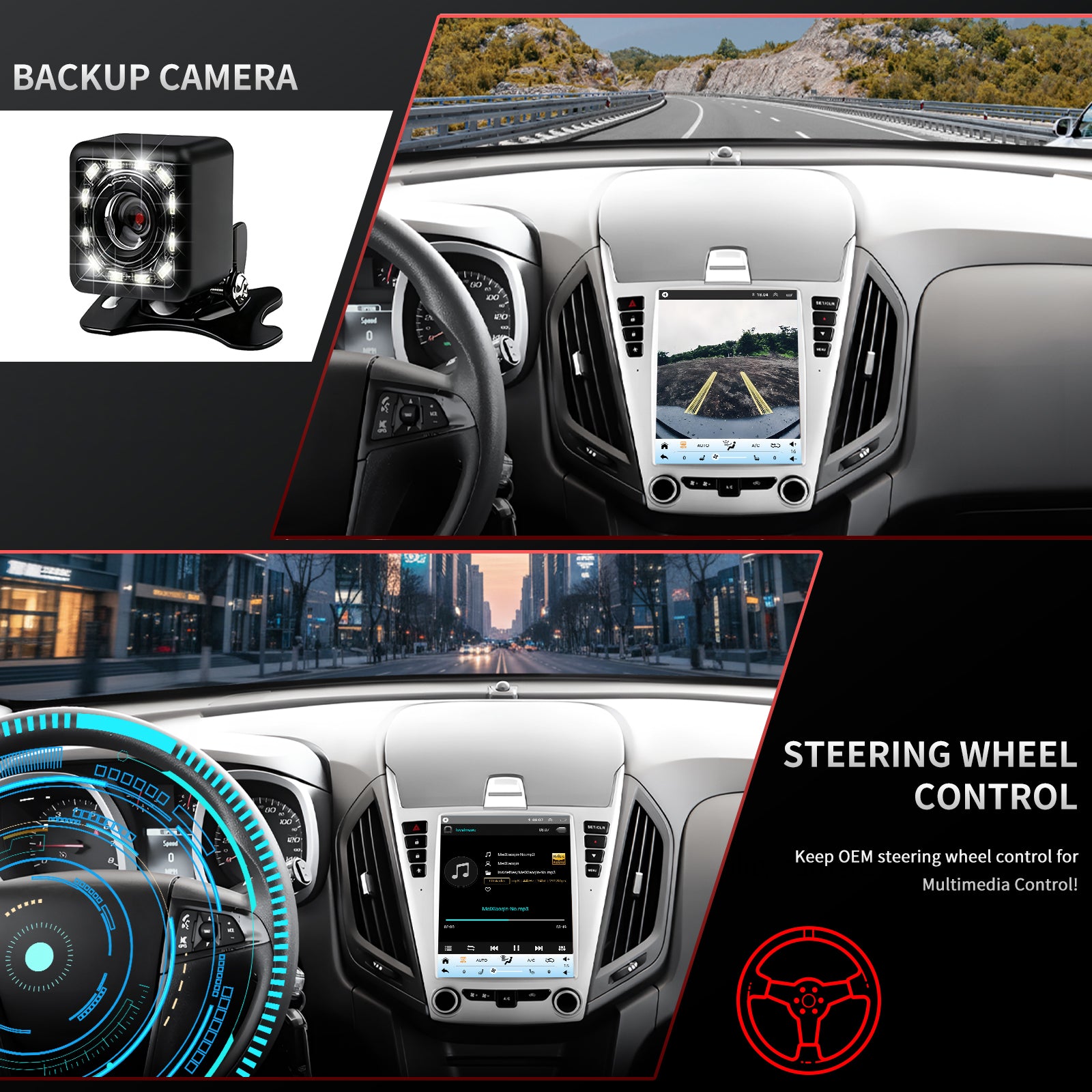 GMC Terrain upgrade 2010-2015 CarPlay Headunit Screen - Topdisplay 2010 2011 2012 2013 2014 2015 Upgrade Stereo Apple Carplay Android Auto Accessories Pantalla Estéreo