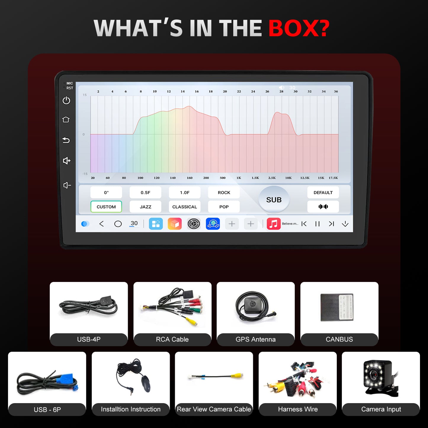 Chevy Silverado Radio upgrade 2007-2014 CarPlay Stereo Screen-Topdisplay 2007 2008 2009 2010 2011 2012 2013 2014 Chevrolet Replacement