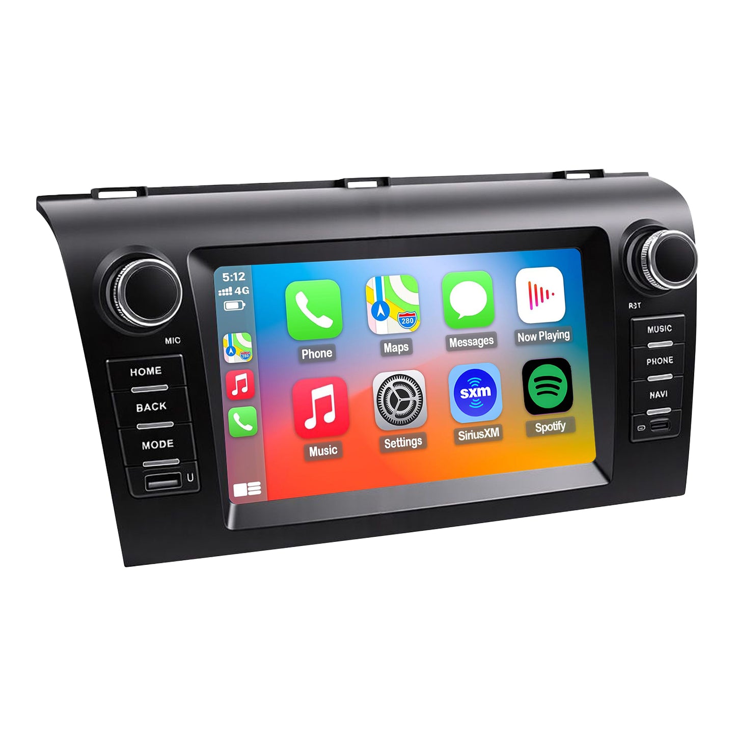 Mazda 3 radio 2003-2009 Upgrade CarPlay Screen- Topdisplay 2003 2004 2005 2006 2007 2008 2009 Mazda 3 Replacement Stereo Headunit Apple Carplay Android Auto Pantalla Estéreo