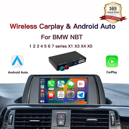 Wireless CarPlay and Android Auto for BMW NBT 4 Series (F32/F33/F36): 2013–2015, Carplay Retrofit Decoder Module, Supports OEM Controls, Airplay Mirror Link, Navigation, Reverse Camera