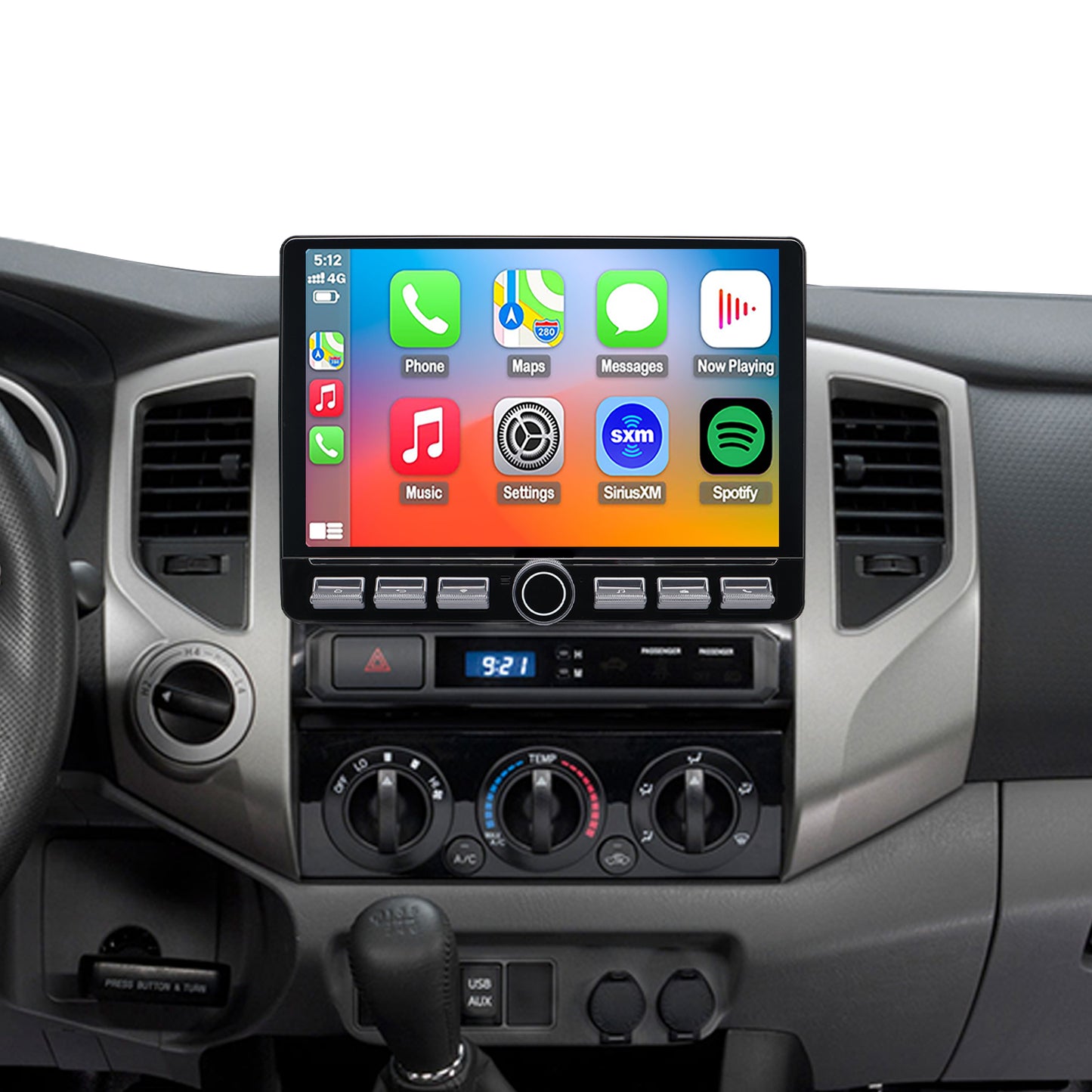 Fit for 2005 2006 2007 2008 2009 2010 2011 2012 2013 2014 2015 Toyota Tacoma Upgrade Stereo Headunit Apple Carplay Android Auto Pantalla Estéreo