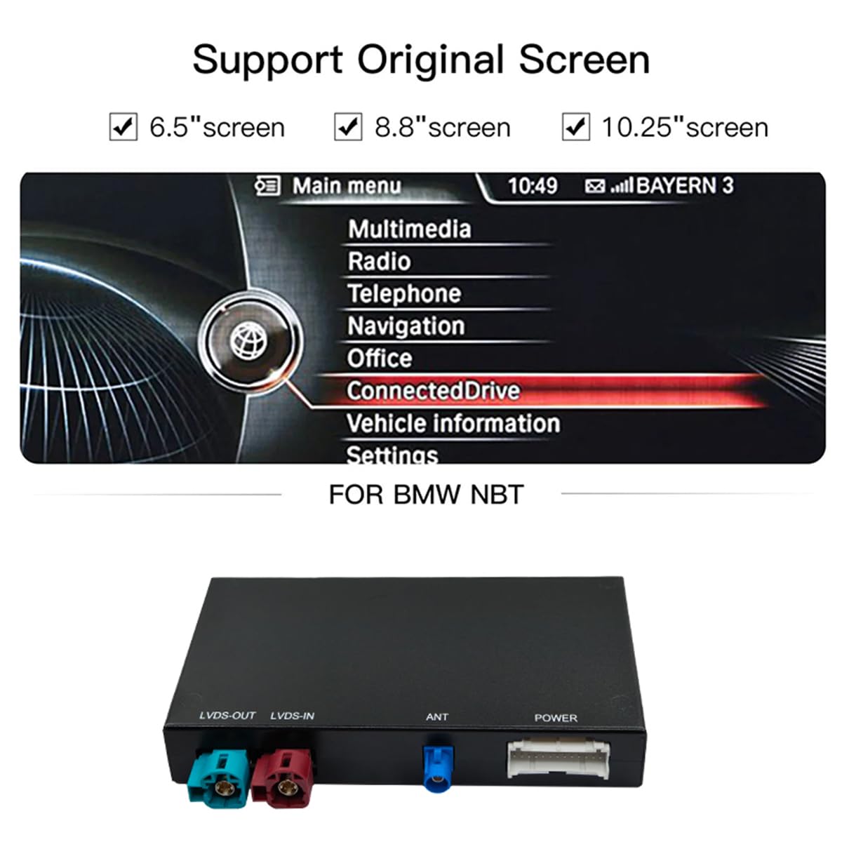 Compatible BMW Models: 3 Series, 5 Series, X3, X5 (2012-2016)