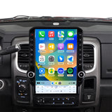 For Dodge RAM 1500/2500/3500 2013-2018 Radio upgrade,14.5-inch QLED Qualcomm 8-Core CPU,touch screen Stereo,Wireless CarPlay & Android Auto,keep OEM Controls