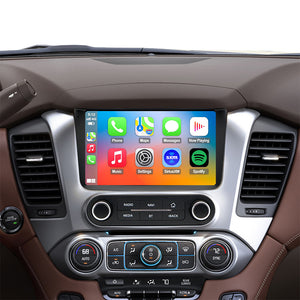 Chevy Tahoe Radio upgrade 2015-2020 CarPlay Stereo Screen - Topdisplay 2015 2016 2017 2018 2019 2020 Chevrolet Replacement Headunit Apple Android Auto Accessories Pantalla Estéreo