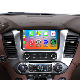 Chevy Tahoe Radio upgrade 2015-2020 CarPlay Stereo Screen - Topdisplay 2015 2016 2017 2018 2019 2020 Chevrolet Replacement Headunit Apple Android Auto Accessories Pantalla Estéreo