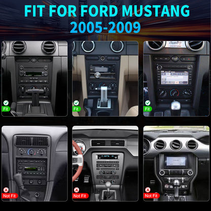 Ford Mustang Stereo replacement 2005-2009 CarPlay Radio Screen-Topdisplay 2005 2006 2007 2008 2009 Mustang Upgrade Headunit Apple Carplay Android Auto Accessories Pantalla Estéreo