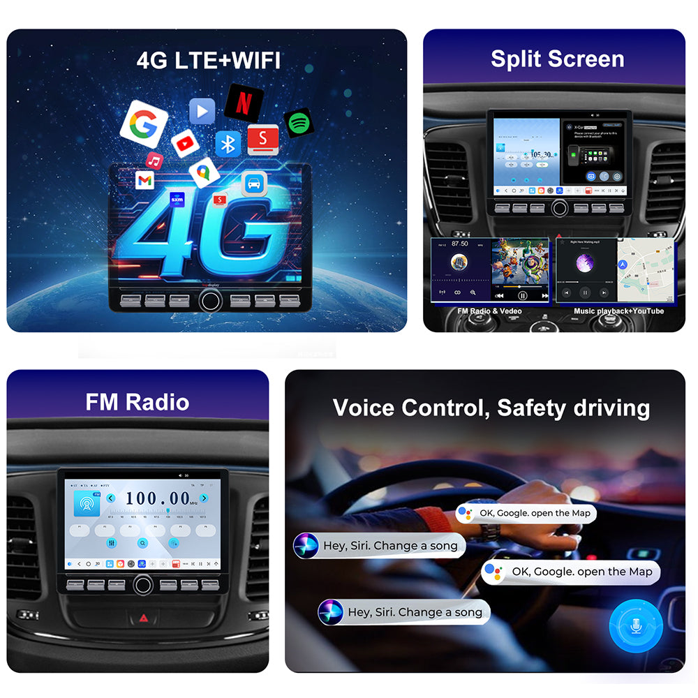 Chrysler 200 Radio upgrade 2015-2017 CarPlay Stereo Screen-Topdisplay 2015 2016 2017 Replacement Headunit Apple Android Auto Accessories Pantalla Estéreo