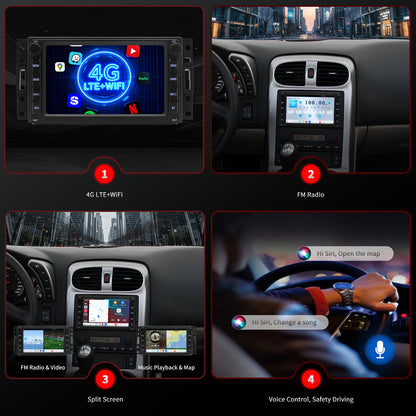 For Chevrolet Chevy Corvette C6 2005-2013 Radio upgrade,7-inch QLED  8-Core CPU,touch screen Stereo,Wireless CarPlay & Android Auto，Free camera