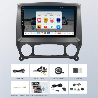 For Chevrolet Chevy Silverado 2014-2018 Radio upgrade, 10.2-inch QLED 8-Core CPU, touch screen Stereo,Wireless CarPlay & Android Auto, Non-Bose sound system
