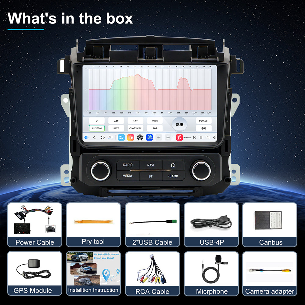 Chevy Tahoe Radio upgrade 2015-2020 CarPlay Stereo Screen - Topdisplay 2015 2016 2017 2018 2019 2020 Chevrolet Replacement Headunit Apple Android Auto Accessories Pantalla Estéreo