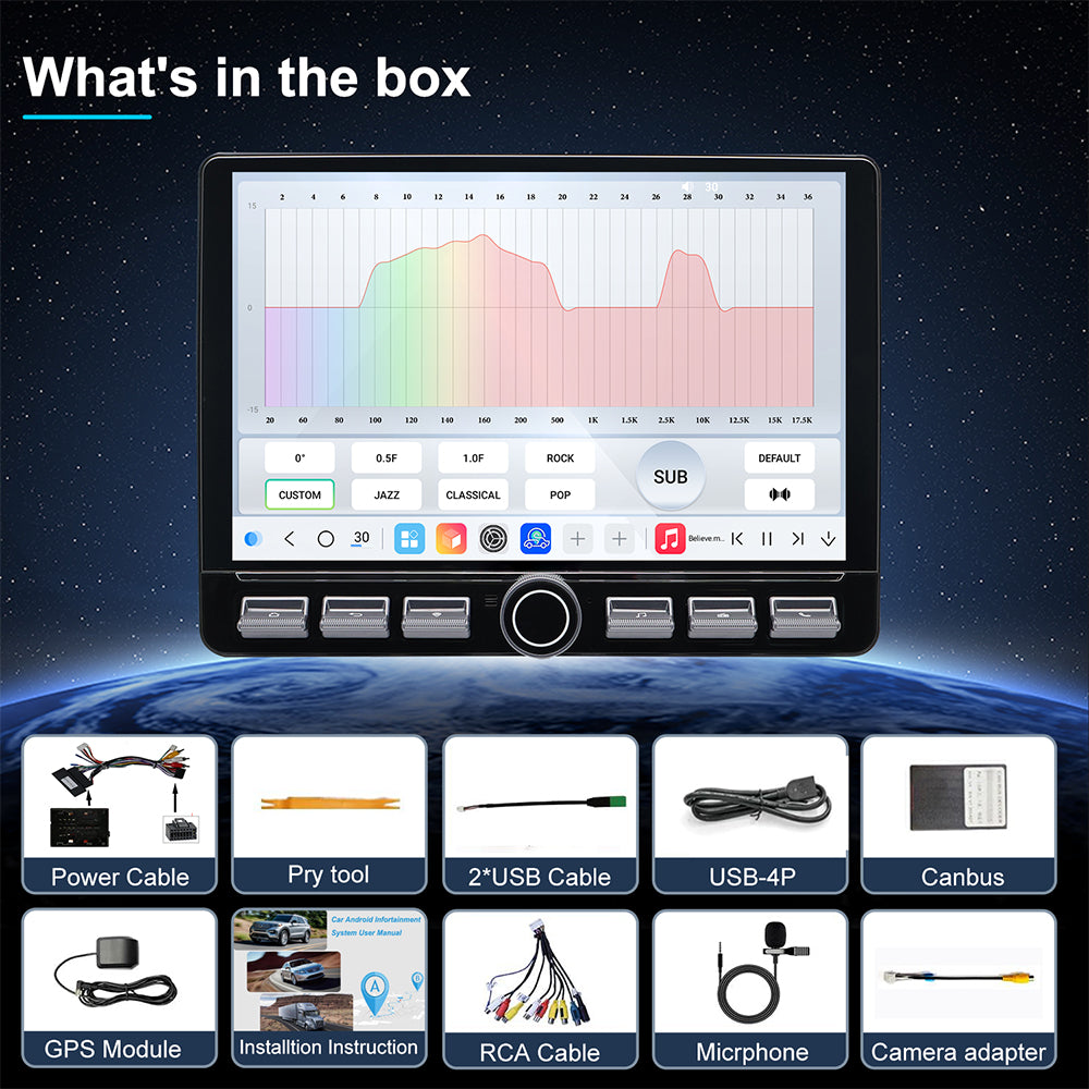 Chrysler 200 Radio upgrade 2015-2017 CarPlay Stereo Screen-Topdisplay 2015 2016 2017 Replacement Headunit Apple Android Auto Accessories Pantalla Estéreo