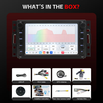Chevy Corvette Radio upgrade 2005-2013 CarPlay Stereo Screen-Topdisplay 2005 2006 2007 2008 2009 2010 2011 2012 2013 Chevrolet Replacement Headunit Apple Android Auto Accessories Pantalla Estéreo