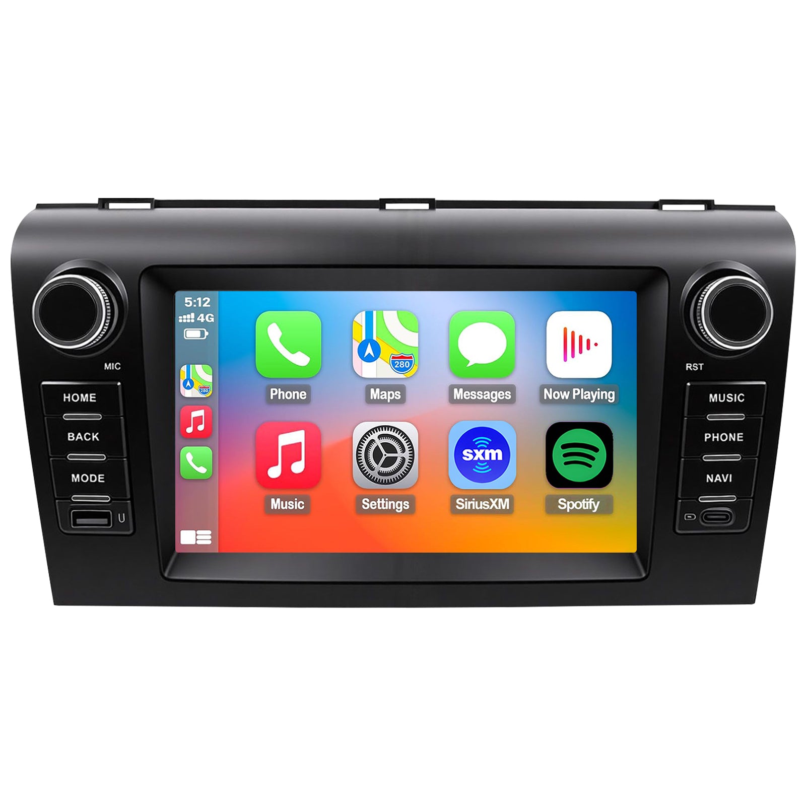 Mazda 3 radio 2003-2009 Upgrade CarPlay Screen- Topdisplay 2003 2004 2005 2006 2007 2008 2009 Mazda 3 Replacement Stereo Headunit Apple Carplay Android Auto Pantalla Estéreo