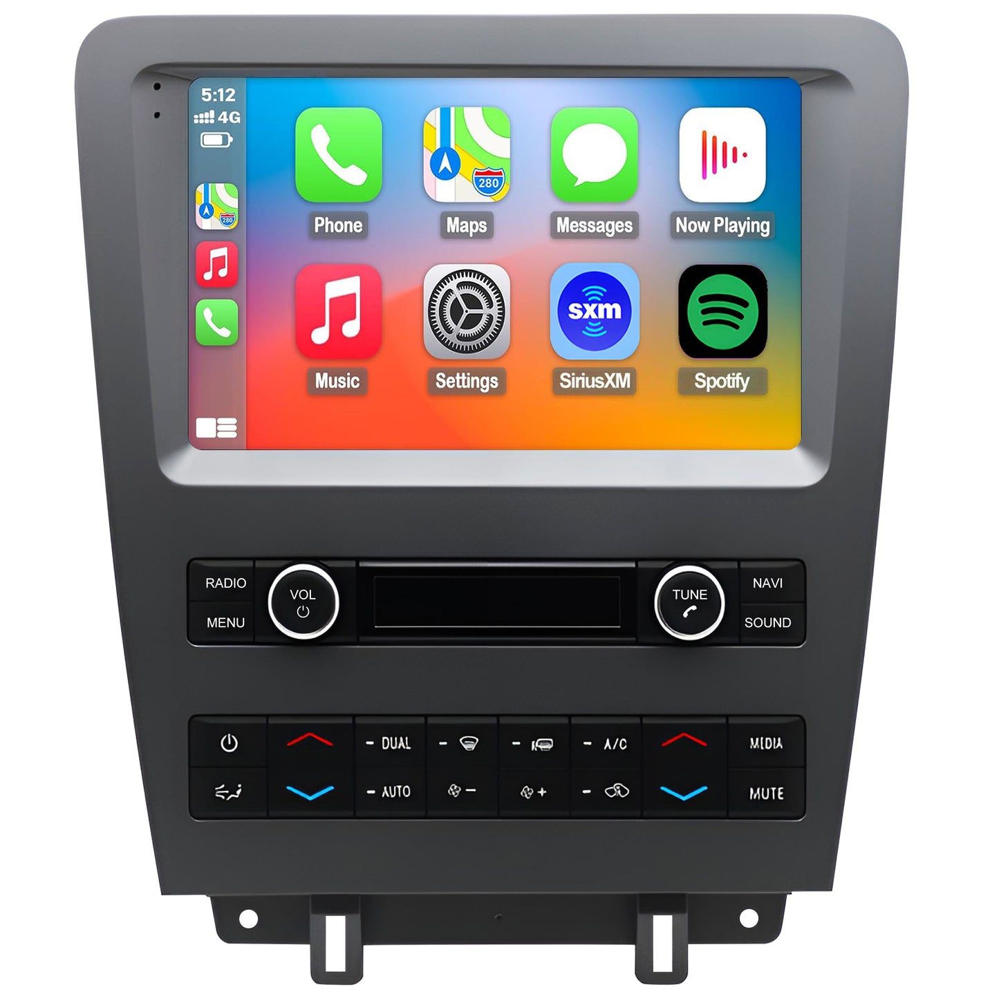 For Ford Mustang 2010-2014 Radio upgrade,9-inch QLED 8-Core CPU,touch screen Stereo,Wireless CarPlay & Android Auto,Free camera