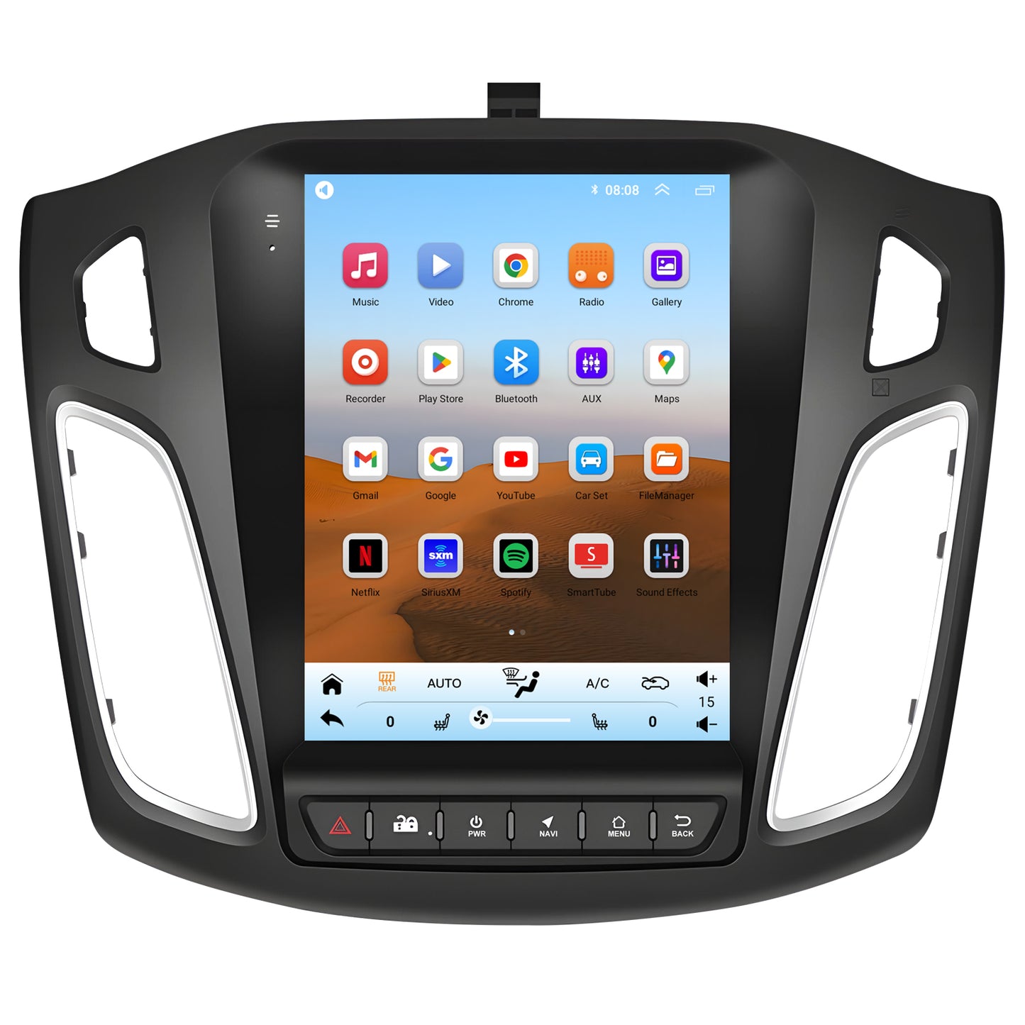 For Ford Focus 2012-2018 Radio upgrade, 9.7-inch QLED 8-Core CPU,touch screen Stereo,Wireless CarPlay & Android Auto,Free camera