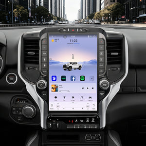 Dodge RAM 1500/2500/3500 Radio upgrade 2019-2023 CarPlay Stereo Screen - Topdisplay 2019 2020 2021 2022 2023 Replacement Headunit Apple Android Auto Accessories Pantalla Estéreo