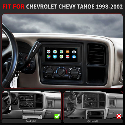Chevy Tahoe Radio upgrade 1998-2002 CarPlay Stereo Screen - Topdisplay 1998 1999 2000 2001 2002 Chevrolet Replacement