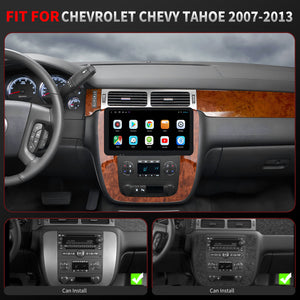 For Chevrolet Chevy Tahoe 2007-2013 Radio upgrade,10.5-inch QLED  8-Core CPU,touch screen Stereo,Wireless CarPlay & Android Auto,keep OEM Controls