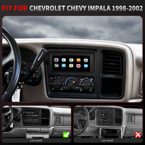 For Chevrolet Chevy Impala 1998-2002 Radio upgrade,6.8-inch QLED  8-Core CPU,touch screen Stereo,Wireless CarPlay & Android Auto,keep OEM Controls