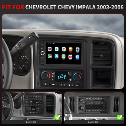 Chevy Impala Radio upgrade 1996-2005 CarPlay Stereo Screen -Topdisplay 2003 2004 2005 2006 Chevrolet Replacement
