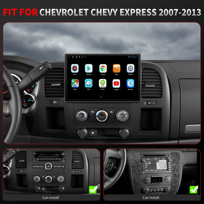 Chevy Express Radio upgrade 2007-2013 CarPlay Stereo Screen-Topdisplay 2007 2008 2009 2010 2011 2012 2013 Chevrolet Replacement