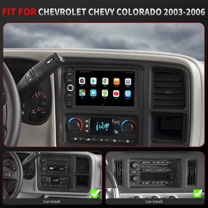 For Chevrolet Chevy Colorado 2003-2006 Radio upgrade,7-inch QLED 8-Core CPU,touch screen Stereo,Wireless CarPlay & Android Auto,keep OEM Controls