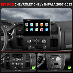 Chevy Impala Radio upgrade 2007-2013 CarPlay Stereo Screen -Topdisplay 2007 2008 2009 2010 2011 2012 2013 Chevrolet Replacement