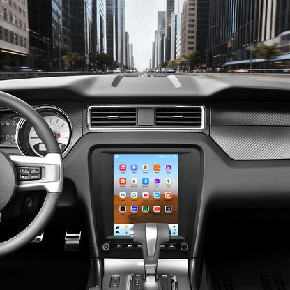 For Ford Mustang 2010-2014 Radio upgrade,9.7-inch QLED 8-Core CPU,touch screen Stereo,Wireless CarPlay & Android Auto,Free camera