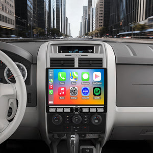 For Ford Escape 2008-2012 Radio upgrade, 10.1-inch QLED 8-Core CPU,touch screen Stereo,Wireless CarPlay & Android Auto, keep OEM Controls