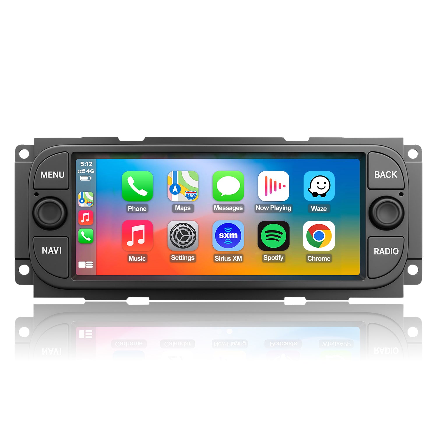 Dodge Dakota Stereo replacement 2001-2004 CarPlay Radio Screen-Topdisplay 2001 2002 2003 2004 Dakota Upgrade Headunit Apple Carplay Android Auto Accessories Pantalla Estéreo
