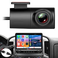 A Front Camera & Dashcam for Android Head unit, USB-Powered DVR with Loop Recording, 360° Rotatable Mount