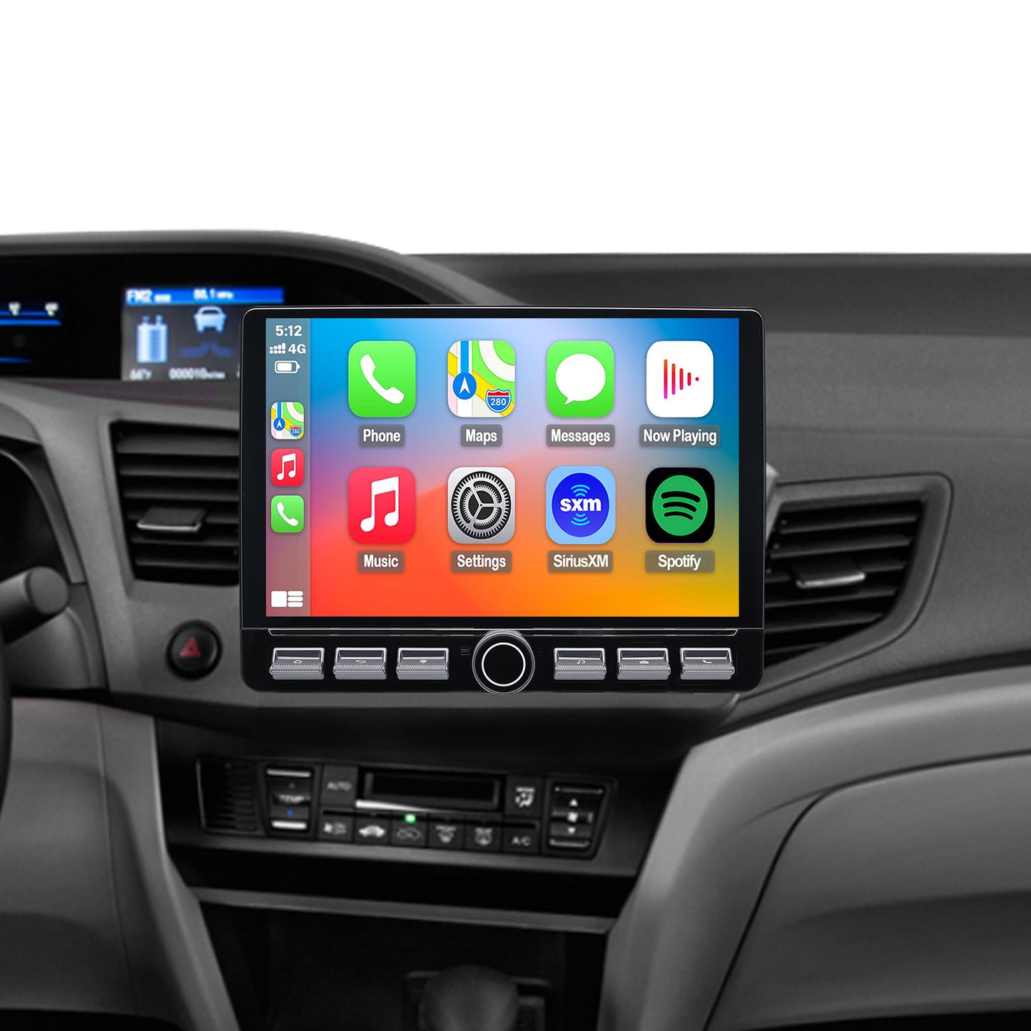 Honda Civic Radio upgrade 2012 CarPlay Stereo Screen - Topdisplay 2012 Replacement Headunit Apple Android Auto Accessories Pantalla Estéreo