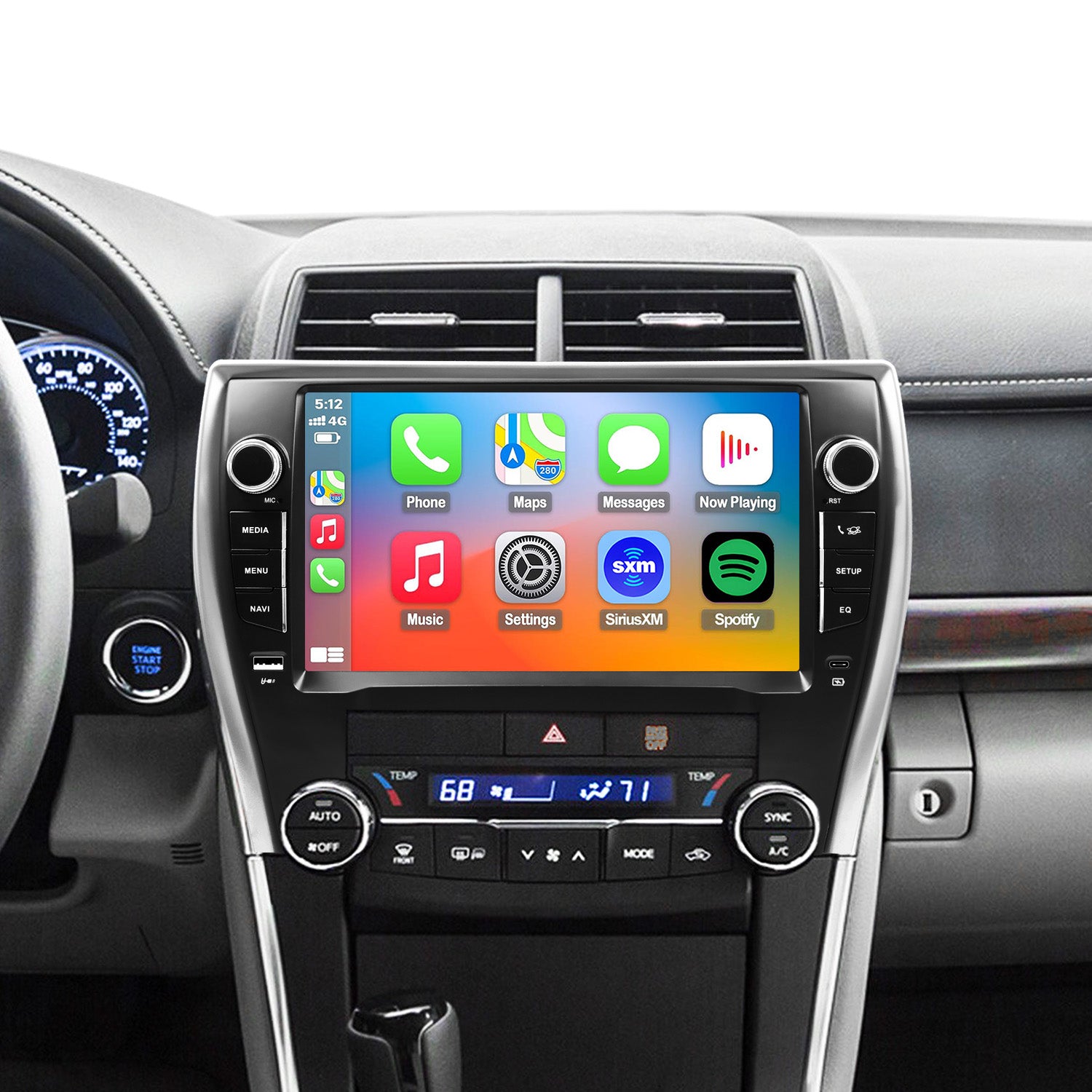 For Toyota Camry 2015-2017 Radio upgrade,9-inch QLED  8-Core CPU,touch screen Stereo,Wireless CarPlay & Android Auto,keep OEM Controls