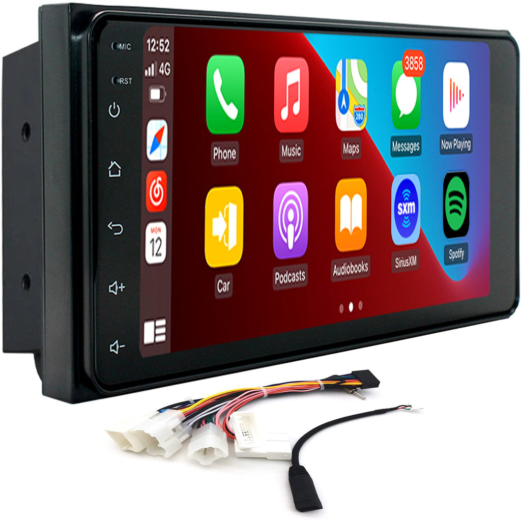 for Toyota 4Runner 2003-2009 Radio upgrade,7-inch QLED 8-Core CPU,touch screen Stereo,Wireless CarPlay & Android Auto,Back camera